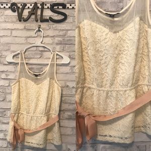 American Eagle Peplum Tank Top